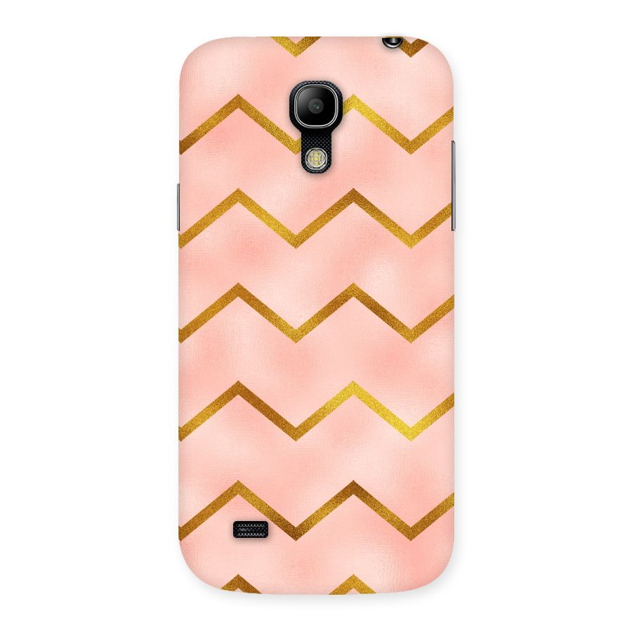 Gold Pink Pattern Back Case for Galaxy S4 Mini
