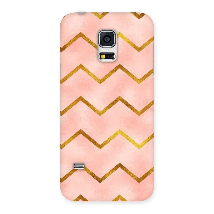 Gold Pink Pattern Back Case for Galaxy S5 Mini