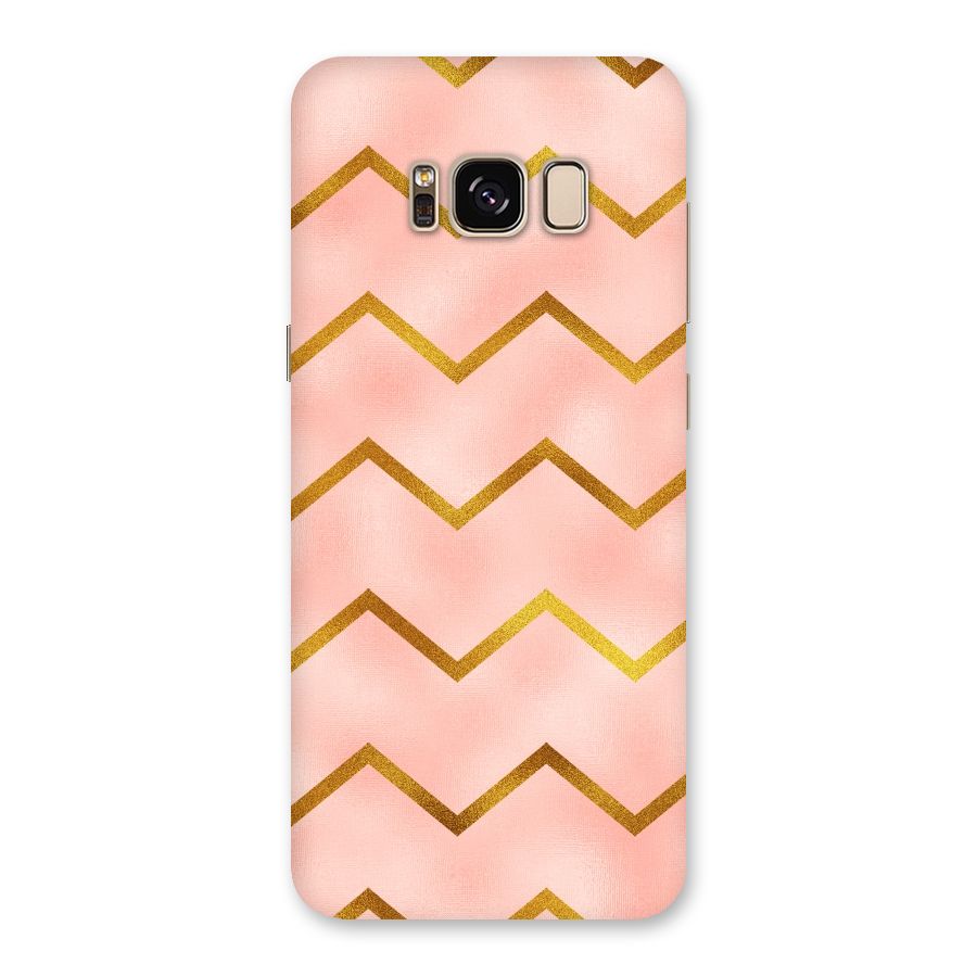 Gold Pink Pattern Back Case for Galaxy S8