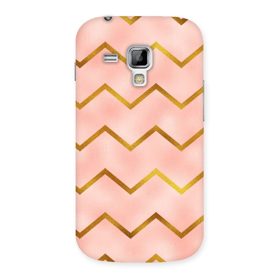 Gold Pink Pattern Back Case for Galaxy S Duos