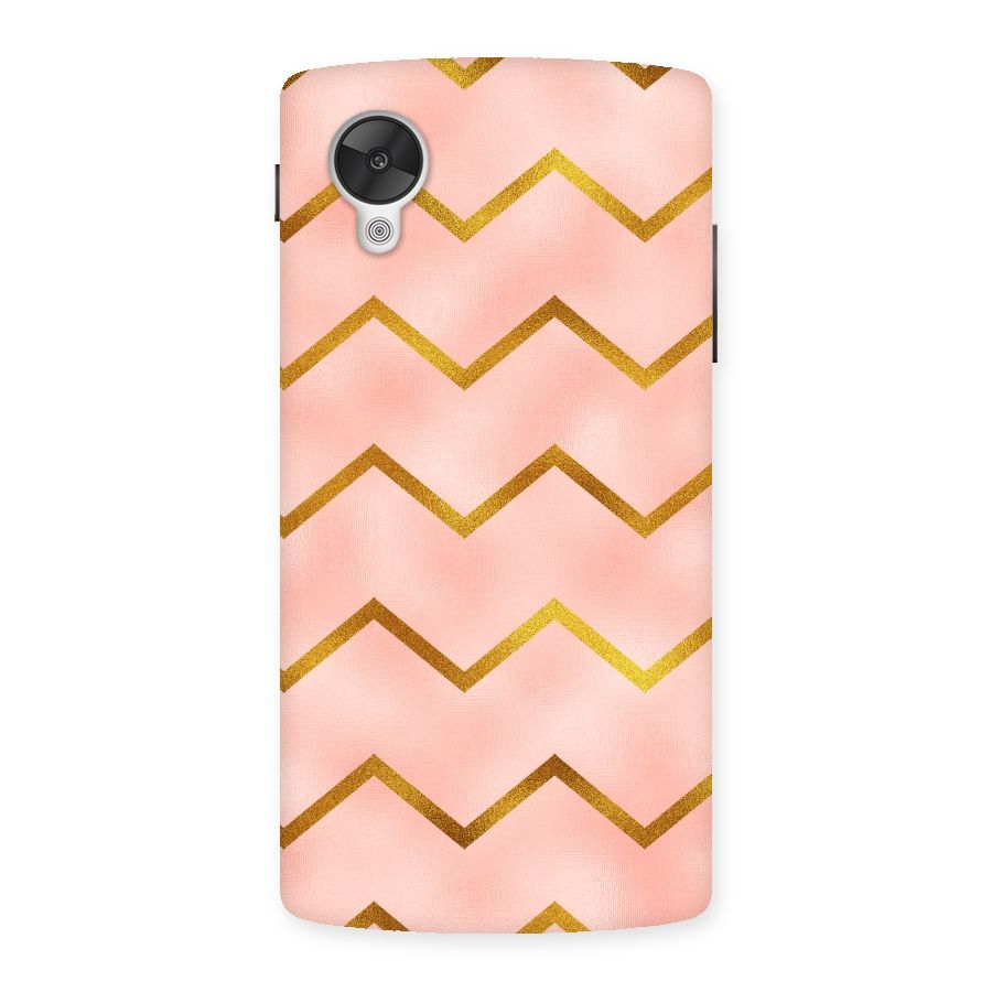 Gold Pink Pattern Back Case for Google Nexsus 5