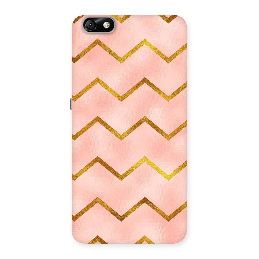 Gold Pink Pattern Back Case for Honor 4X