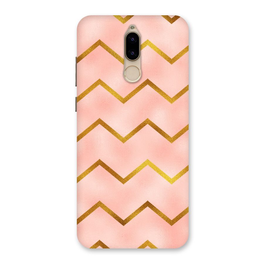 Gold Pink Pattern Back Case for Honor 9i