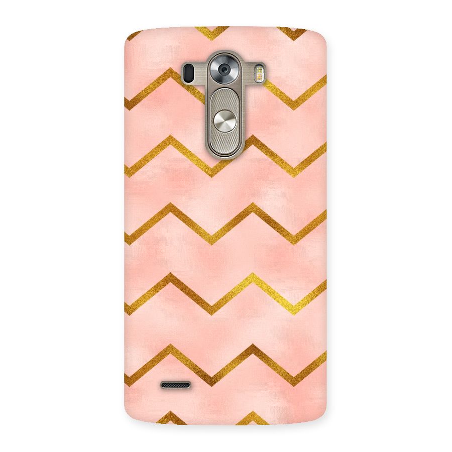 Gold Pink Pattern Back Case for LG G3
