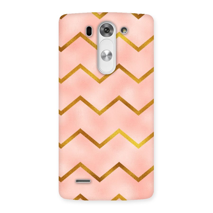 Gold Pink Pattern Back Case for LG G3 Beat