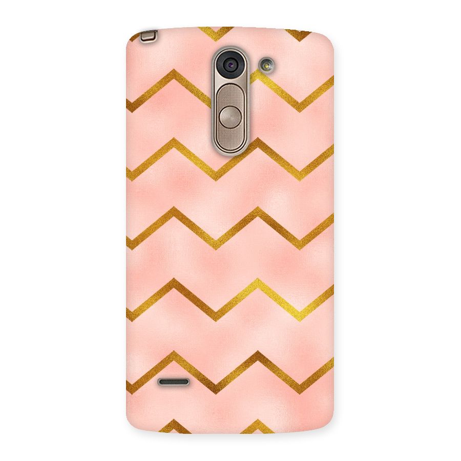 Gold Pink Pattern Back Case for LG G3 Stylus