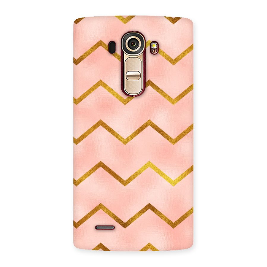 Gold Pink Pattern Back Case for LG G4