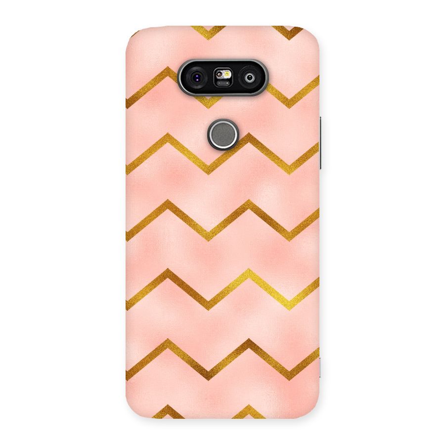 Gold Pink Pattern Back Case for LG G5