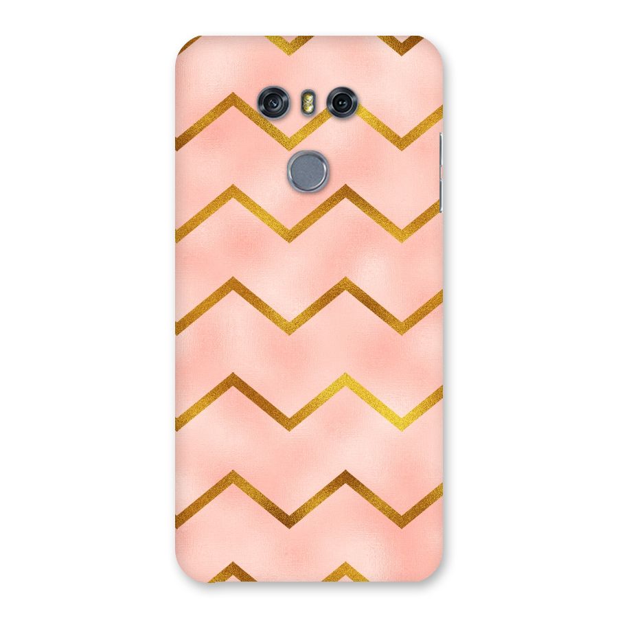 Gold Pink Pattern Back Case for LG G6