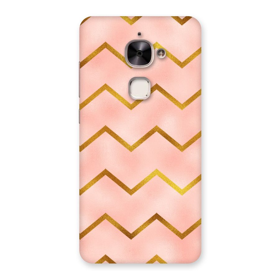 Gold Pink Pattern Back Case for Le 2