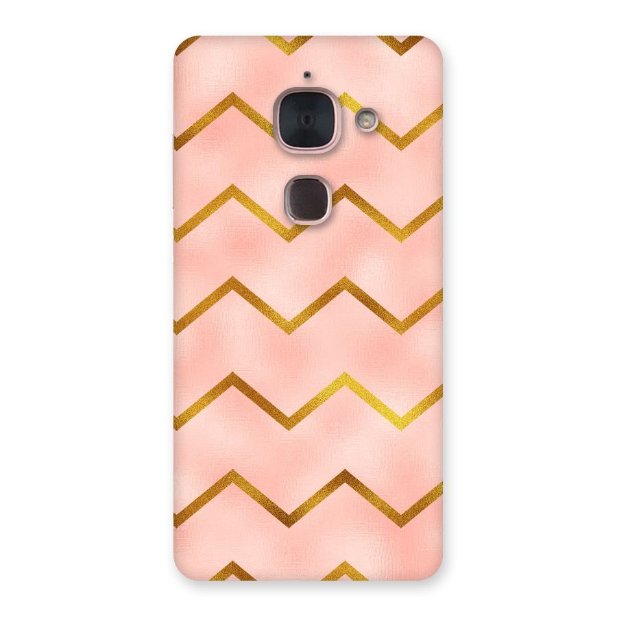 Gold Pink Pattern Back Case for Le Max 2