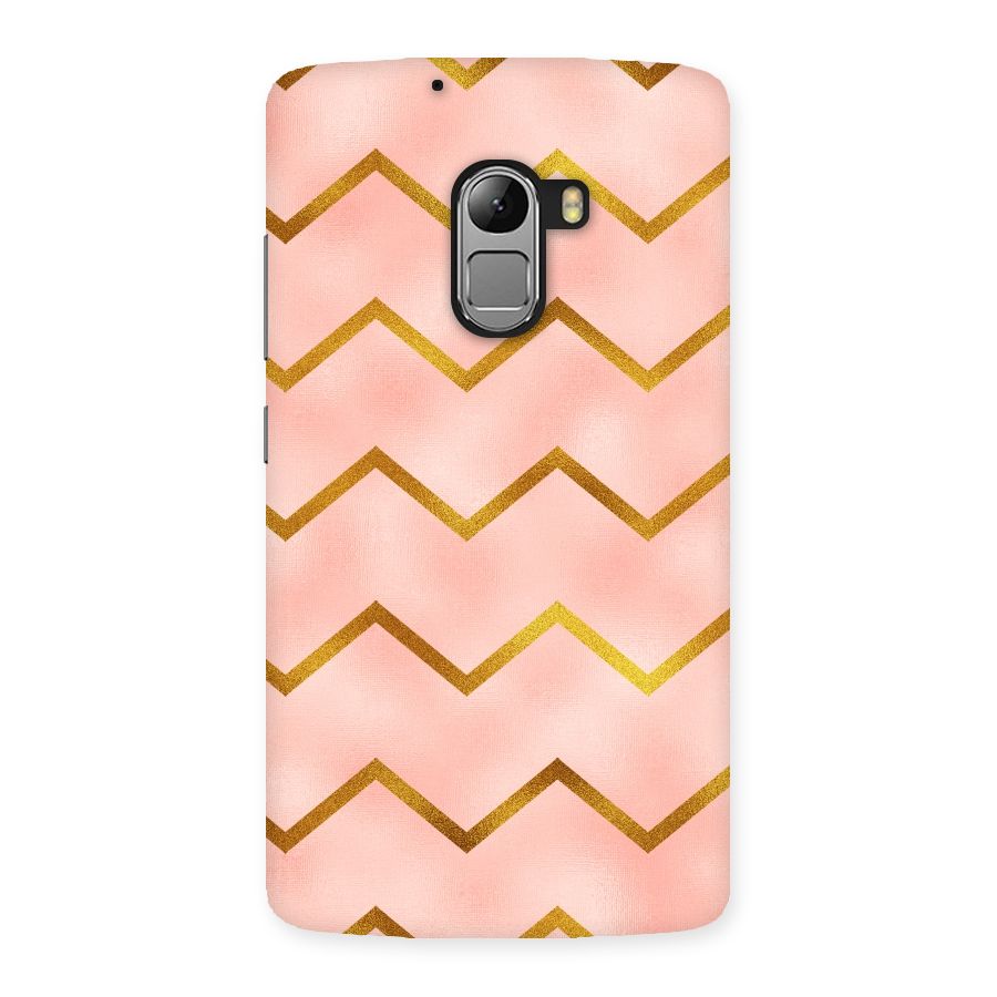 Gold Pink Pattern Back Case for Lenovo K4 Note