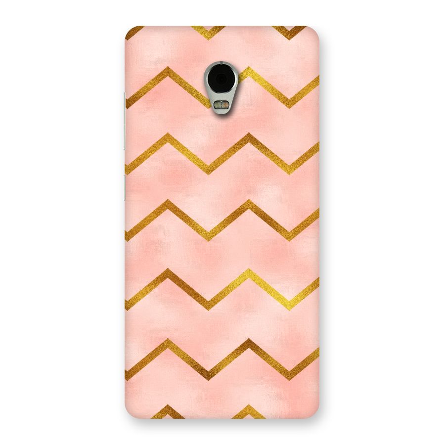 Gold Pink Pattern Back Case for Lenovo Vibe P1