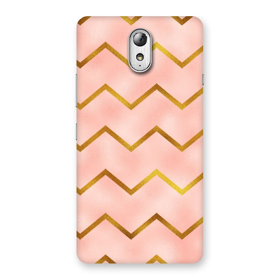 Gold Pink Pattern Back Case for Lenovo Vibe P1M