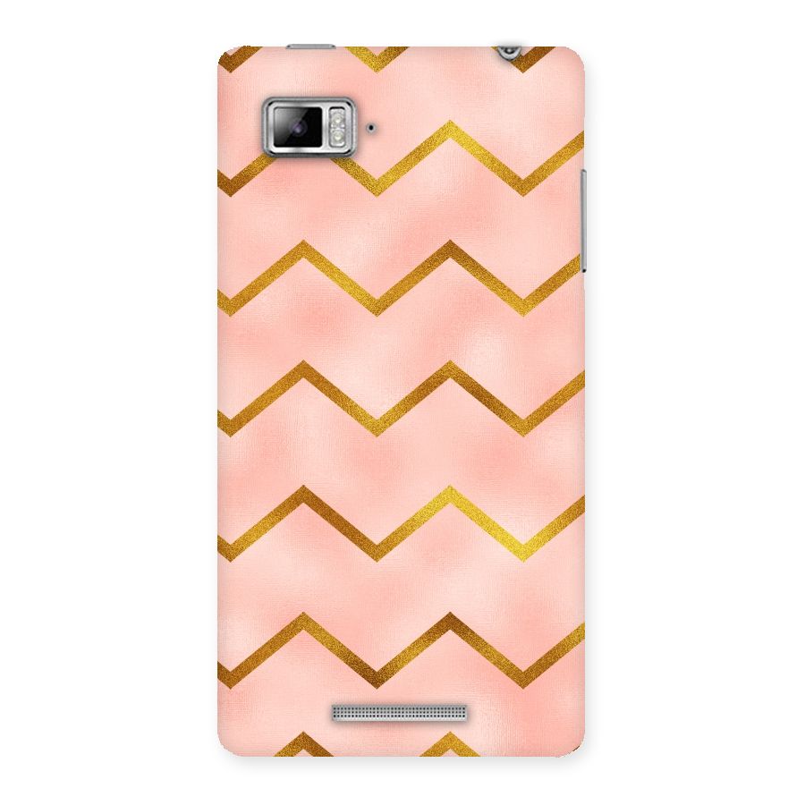 Gold Pink Pattern Back Case for Lenovo Vibe Z K910