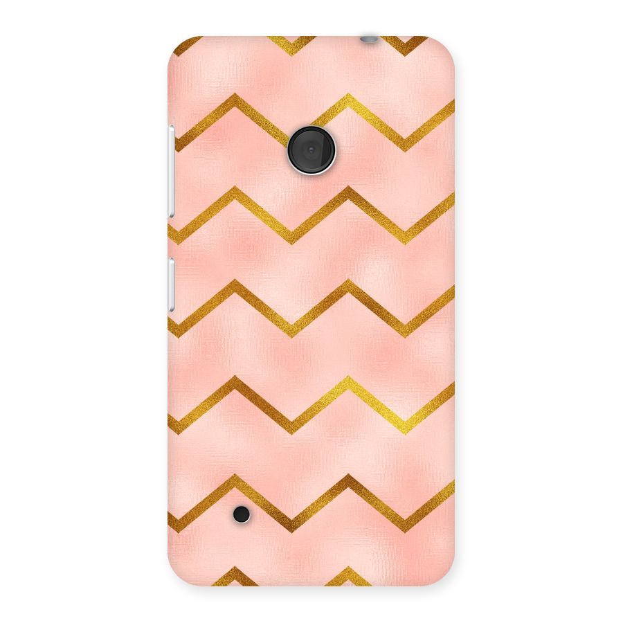 Gold Pink Pattern Back Case for Lumia 530