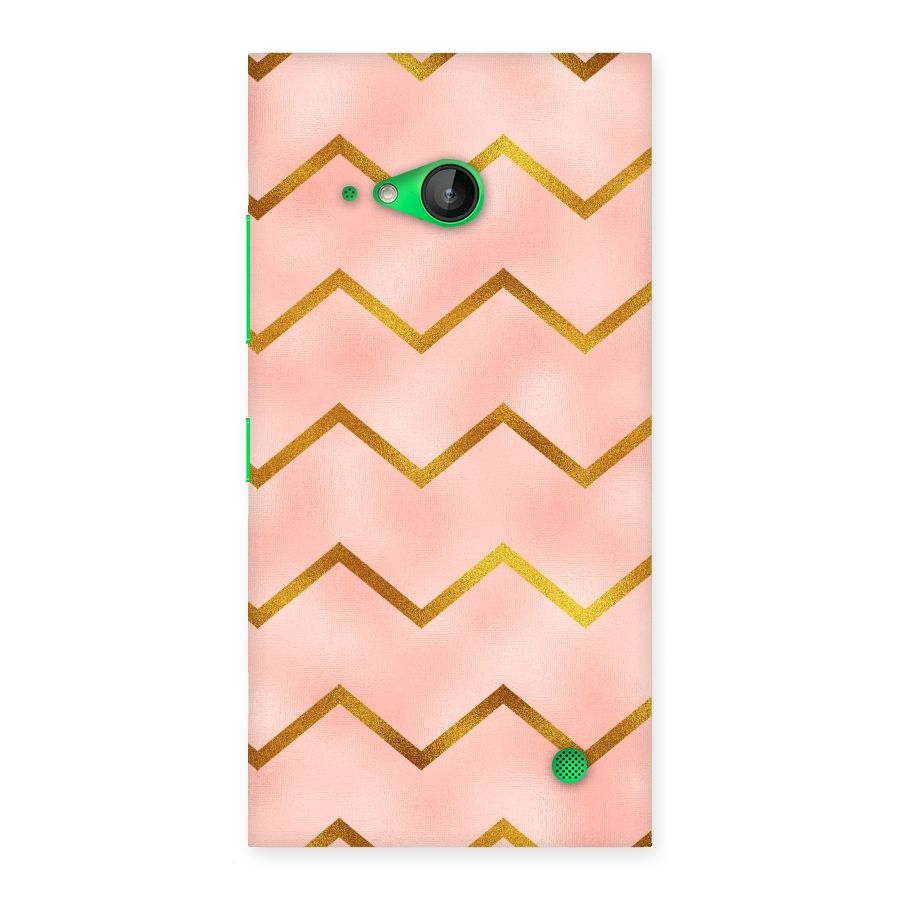 Gold Pink Pattern Back Case for Lumia 730