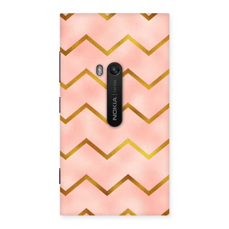 Gold Pink Pattern Back Case for Lumia 920