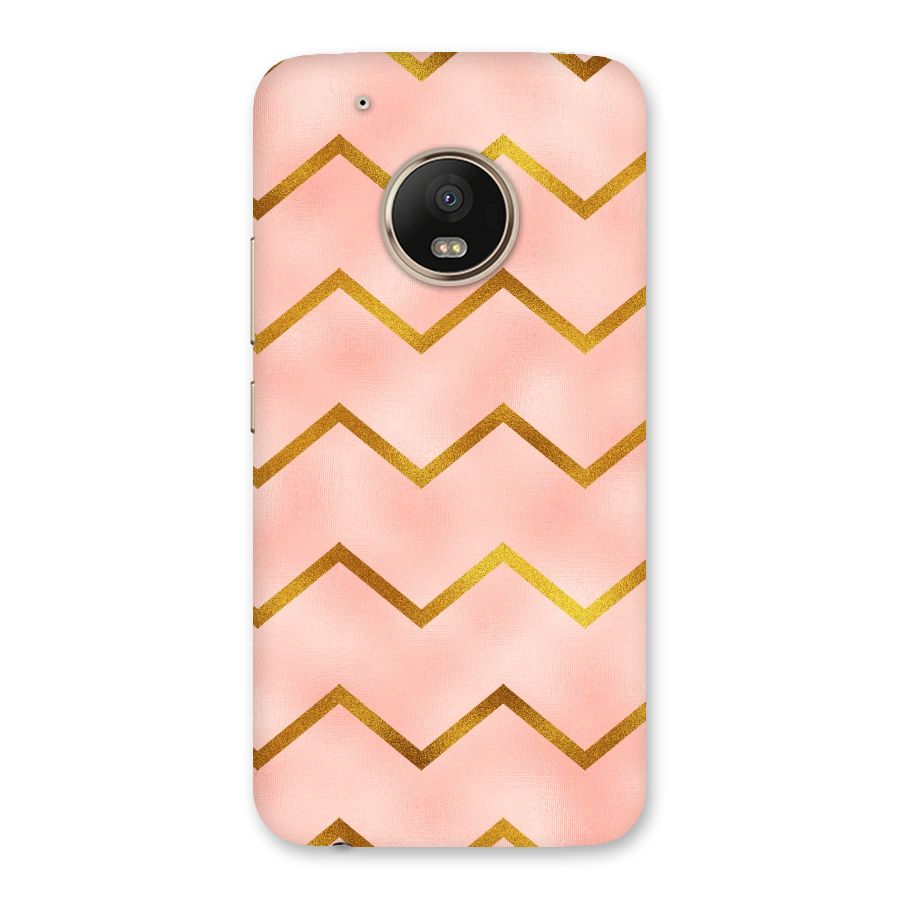 Gold Pink Pattern Back Case for Moto G5 Plus