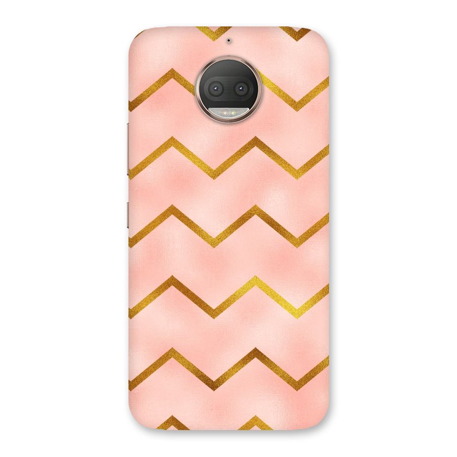 Gold Pink Pattern Back Case for Moto G5s Plus