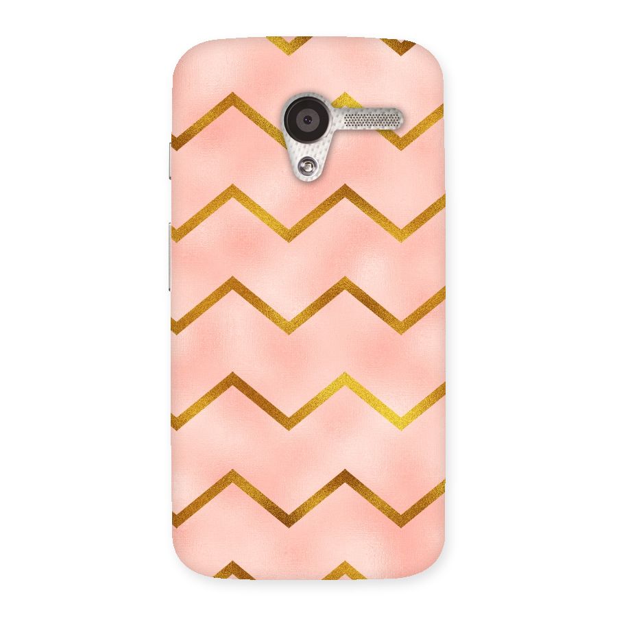 Gold Pink Pattern Back Case for Moto X