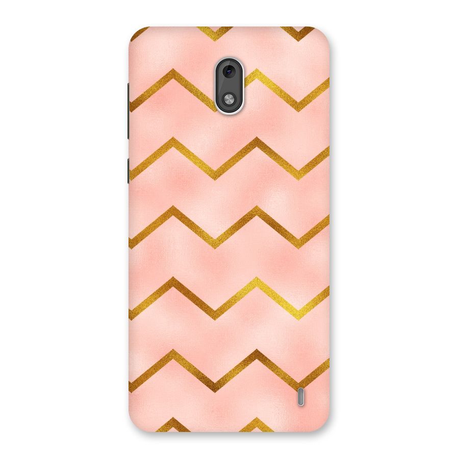 Gold Pink Pattern Back Case for Nokia 2