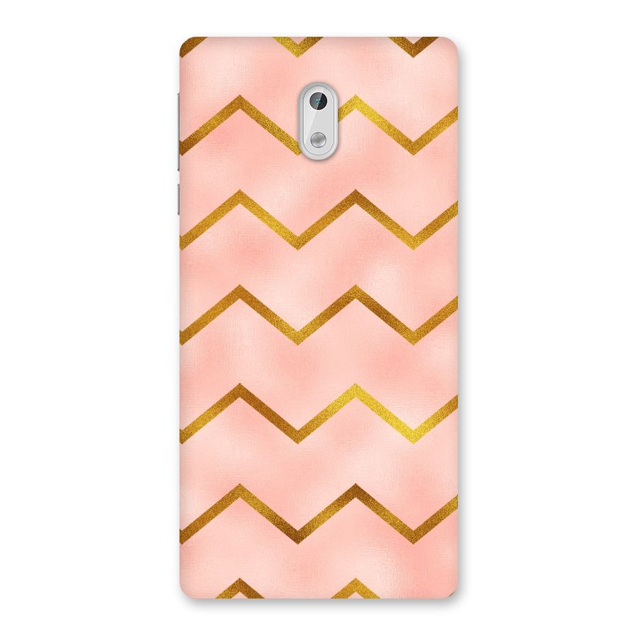 Gold Pink Pattern Back Case for Nokia 3