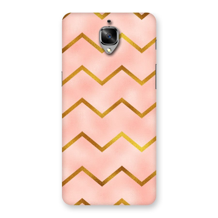 Gold Pink Pattern Back Case for OnePlus 3T