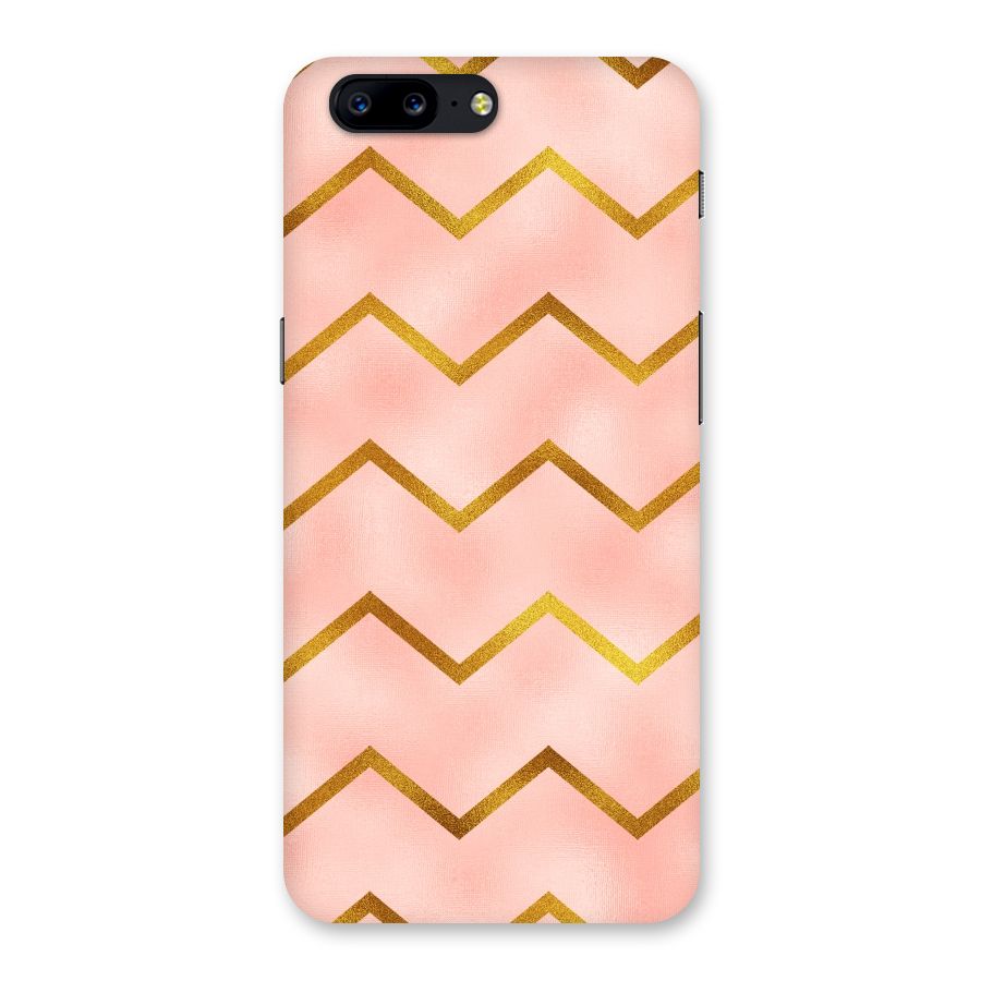 Gold Pink Pattern Back Case for OnePlus 5