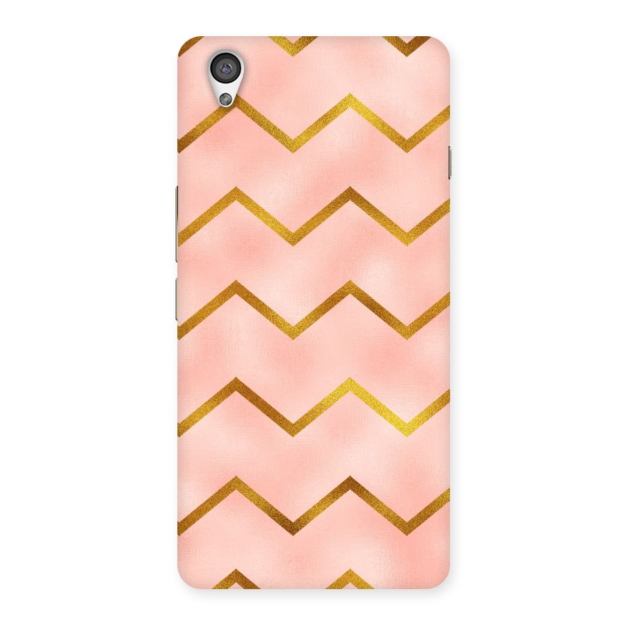 Gold Pink Pattern Back Case for OnePlus X