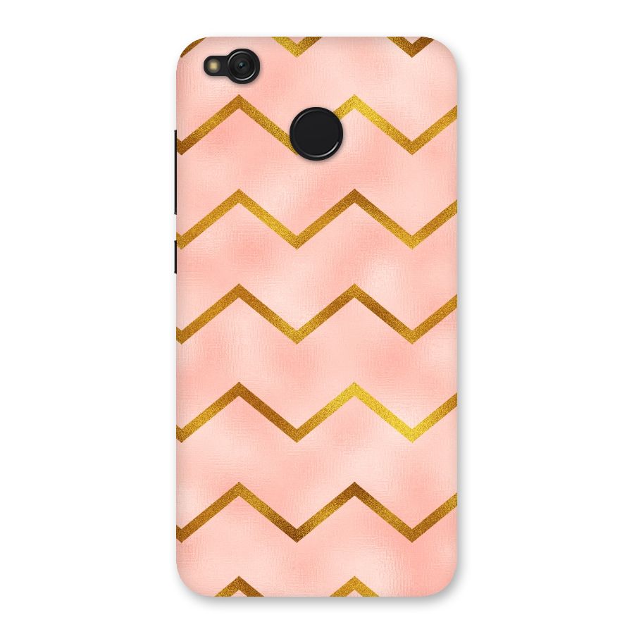 Gold Pink Pattern Back Case for Redmi 4