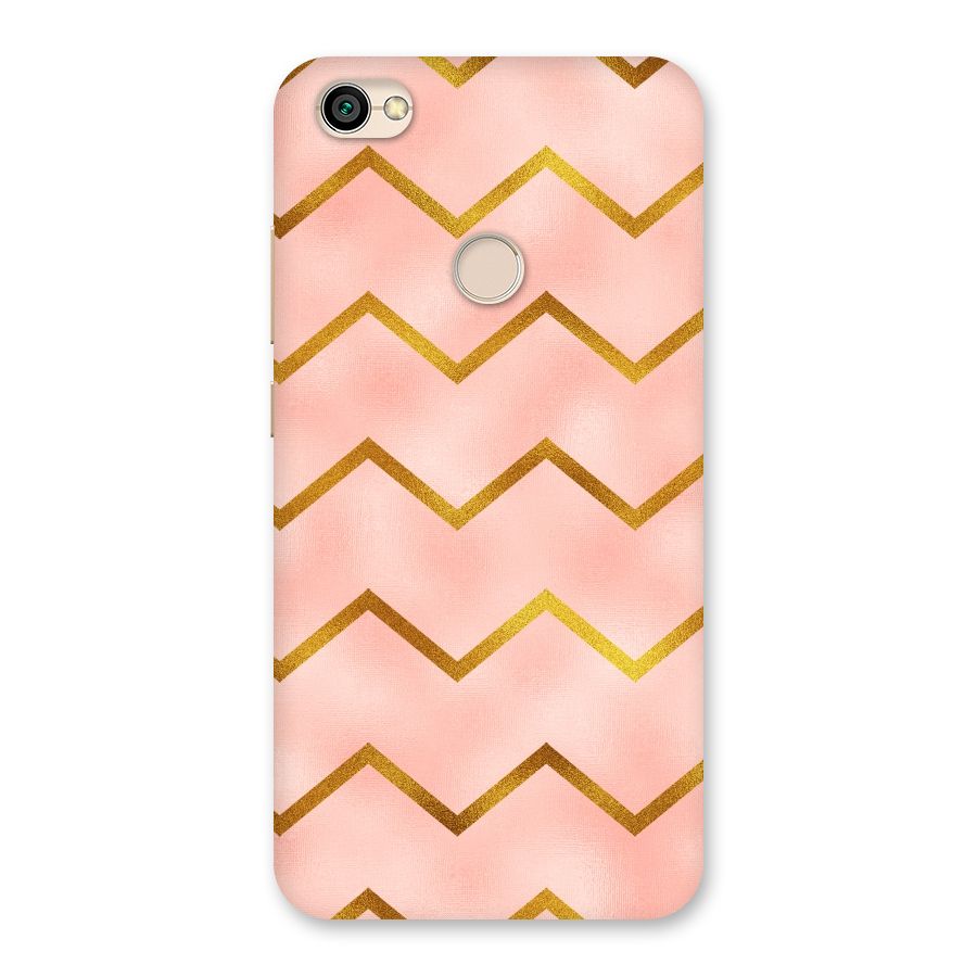 Gold Pink Pattern Back Case for Redmi Y1 2017