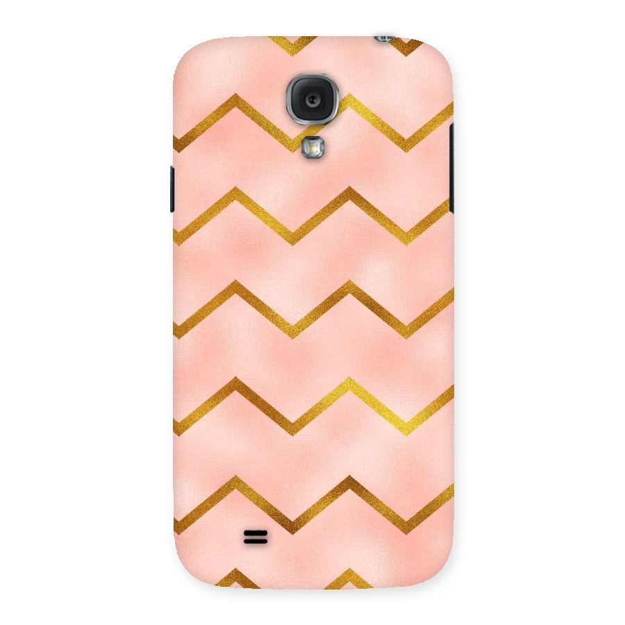 Gold Pink Pattern Back Case for Samsung Galaxy S4