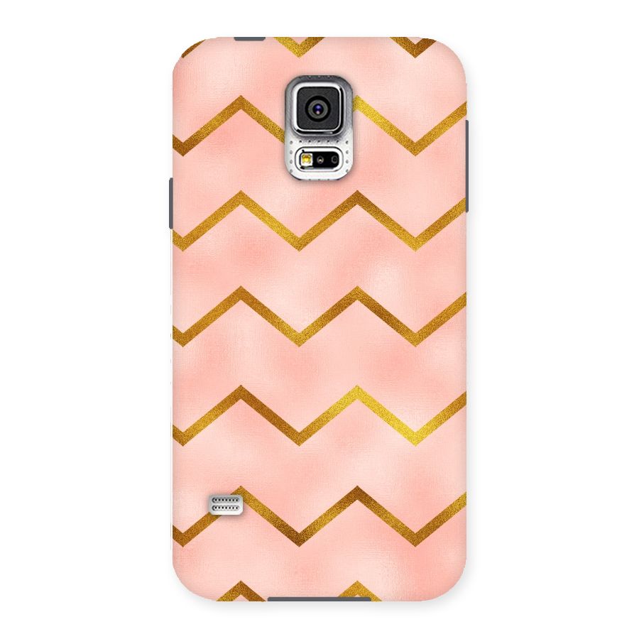 Gold Pink Pattern Back Case for Samsung Galaxy S5
