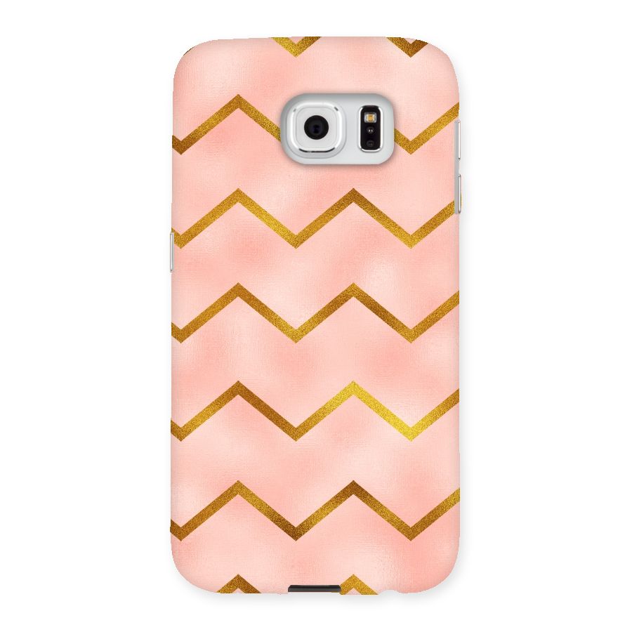 Gold Pink Pattern Back Case for Samsung Galaxy S6