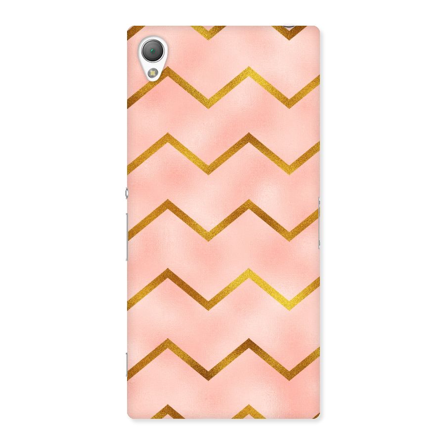 Gold Pink Pattern Back Case for Sony Xperia Z3