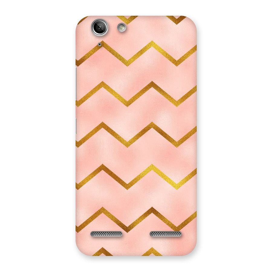 Gold Pink Pattern Back Case for Vibe K5 Plus