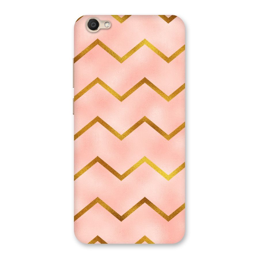 Gold Pink Pattern Back Case for Vivo V5