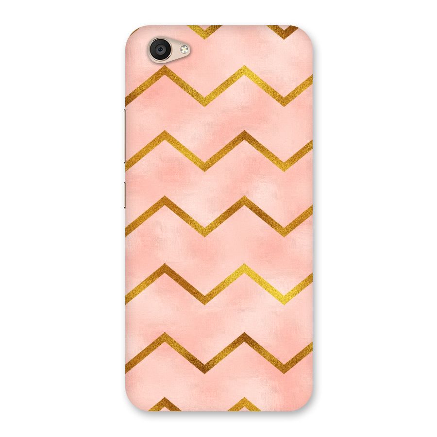 Gold Pink Pattern Back Case for Vivo V5 Plus