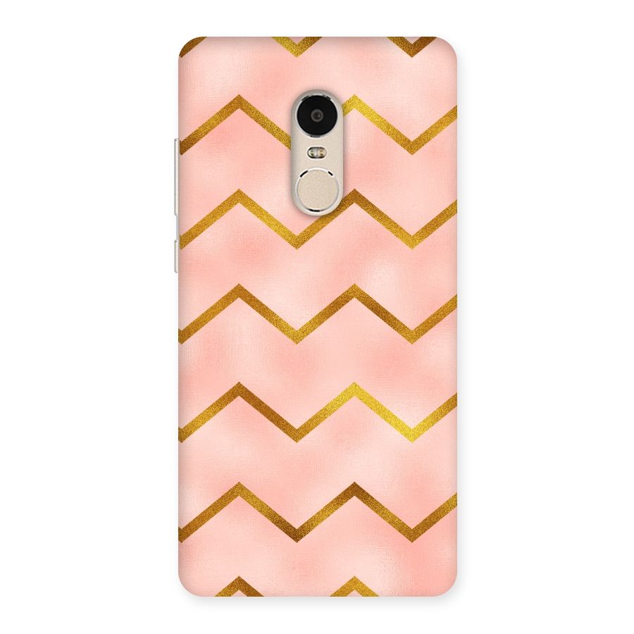 Gold Pink Pattern Back Case for Xiaomi Redmi Note 4