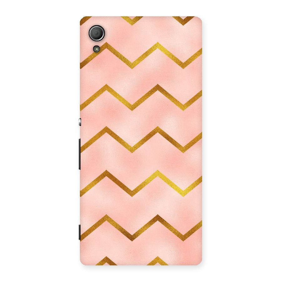 Gold Pink Pattern Back Case for Xperia Z3 Plus