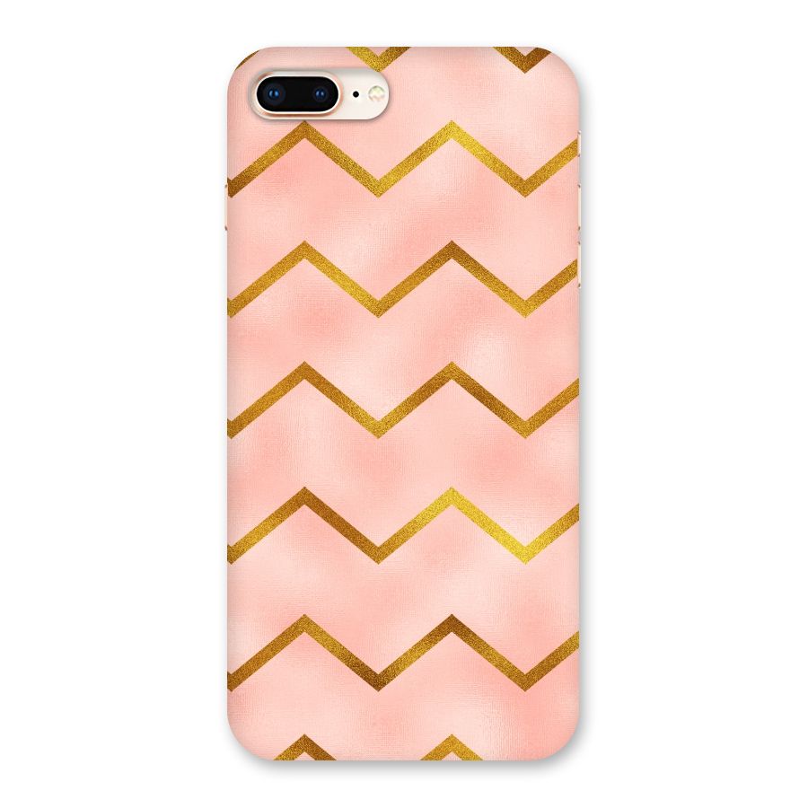 Gold Pink Pattern Back Case for iPhone 8 Plus