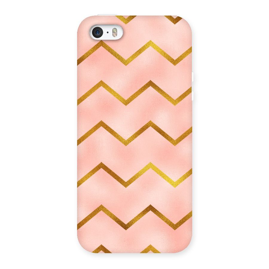 Gold Pink Pattern Back Case for iPhone SE