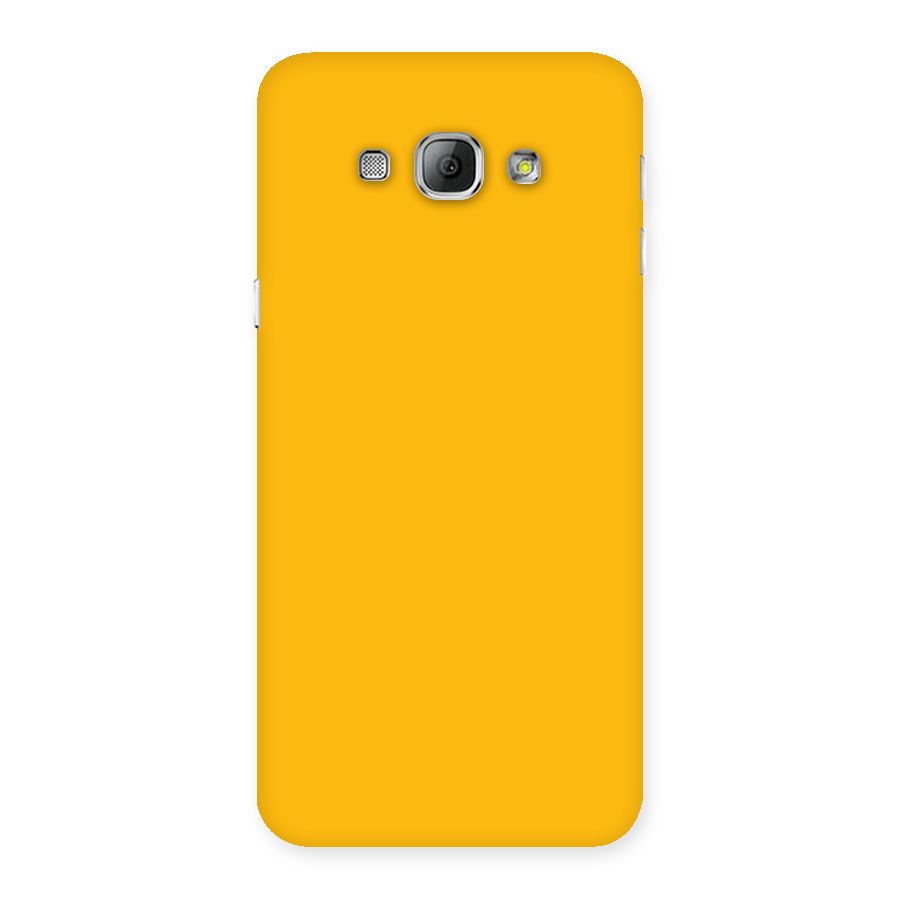 Gold Yellow Back Case for Galaxy A8
