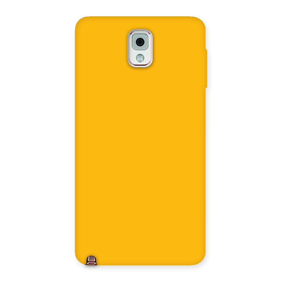 Gold Yellow Back Case for Galaxy Note 3