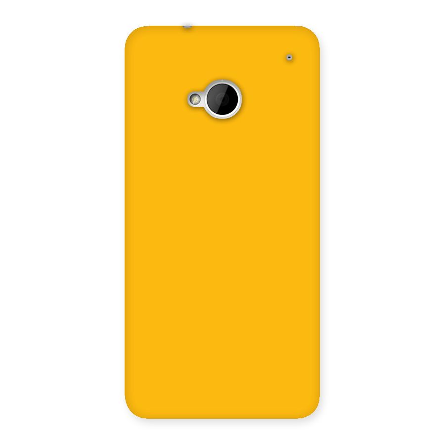 Gold Yellow Back Case for HTC One M7