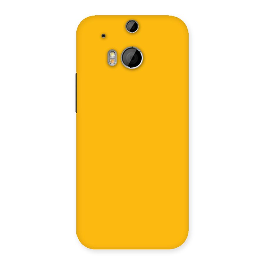 Gold Yellow Back Case for HTC One M8
