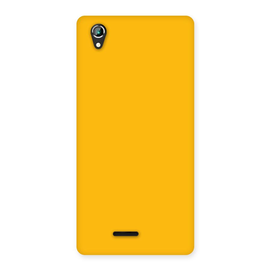 Gold Yellow Back Case for Lava Iris 800