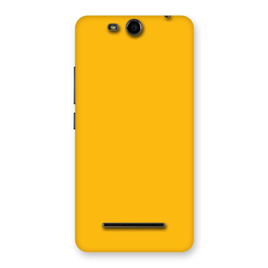Gold Yellow Back Case for Micromax Canvas Juice 3 Q392