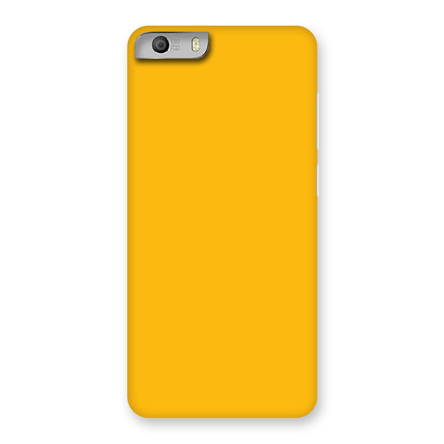 Gold Yellow Back Case for Micromax Canvas Knight 2